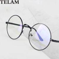 Metal round glasses anti blue light retro college female glasses Computer glasses gaming men 39;s glasses transparent lenses