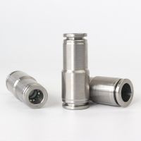 Pneumatic PU/PG Straight Connector 4-16mm OD Air Hose Reducing 8-6mm 304 Stainless Push In Quick Connector Air Fitting Plumbing Pipe Fittings Accessor