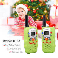 Retevis RT32 Mini 2Pcs วิทยุเด็ก Handy 2 Way วิทยุ PMR446 PMR FRS ไฟฉายวันเกิดของขวัญคริสต์มาส Xmas ของขวัญ