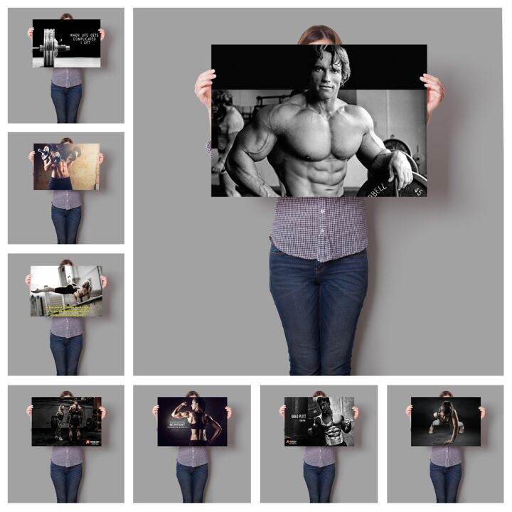 Arnold Schwarzenegger Gym Sports Inspirational Poster Fitness ...