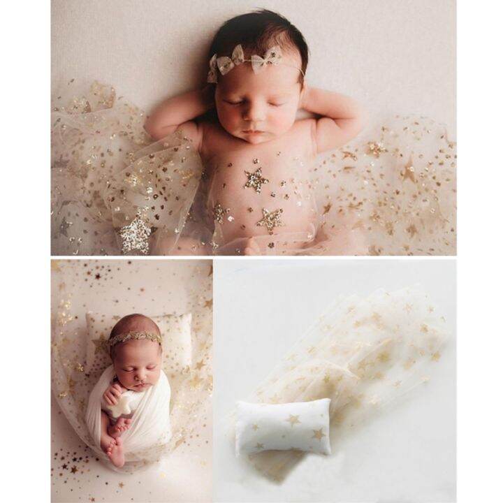 2-pcs-baby-receiving-blanket-pillow-set-infants-swaddling-wrap-newborn-photography-props-photo-shooting-accessory