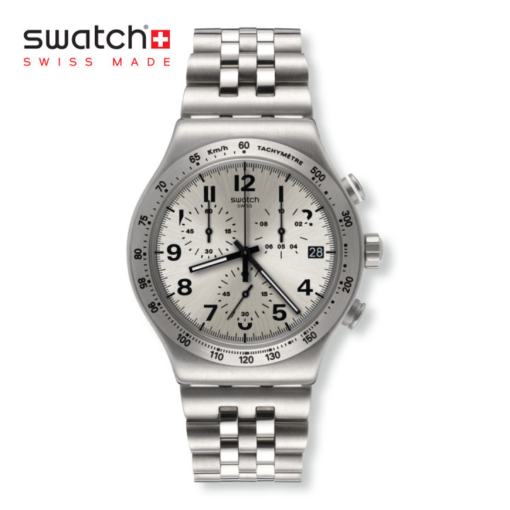 Swatch Irony Chrono DESTINATION UPPER EAST YVS425G Silver Stainless Steel  Strap Watch Lazada PH