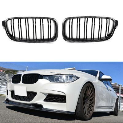 Carbon Fiber Front Kidney Grille Grills for BMW F30 F35 328I 335I 2012-2018