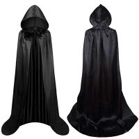 2Piece Halloween Costume Death Cloak Black Death Cloak Devil Cloak 59 Inches Suitable for Outdoor