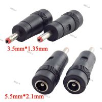 10pcs 3.5mm*1.35mm Male to 5.5mm*2.1mm Female Plug  DC Power Connector Adapter Laptop AC DC Jack Adaptor 6TH