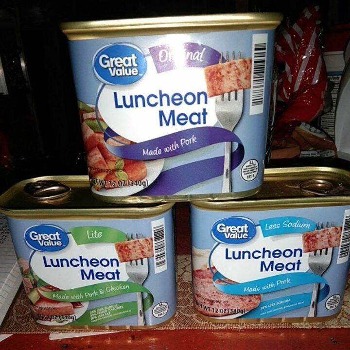 Great Value Luncheon Meat nt wt 12oz(340g)🇺🇸 Lazada PH