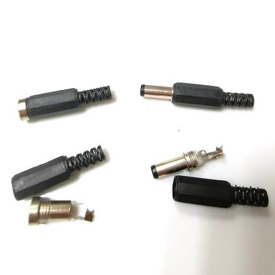 ；【‘； 5.5 X 2.1Mm DC Female Power Supply Jack Charging Port Socket 5.5 * 2.1 Mm Electric Pcb Panel Mount Connector Threaded Metal Plug