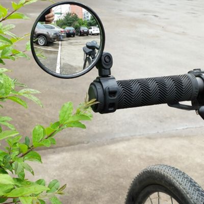 กระจกมองหลังสำหรับมือจับอเนกประสงค์แบบ Road&nbsp;mtb&nbsp;bicycle หมุนได้360องศามุมมองด้านหลังสำหรับอุปกรณ์เสริมการขี่จักรยานจักรยาน MTB
