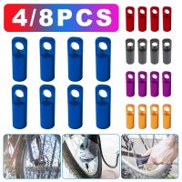 4/8Pcs Tire Presta Cap Aluminum Alloy Dust Covers Protector Cap Dustproof Accessories