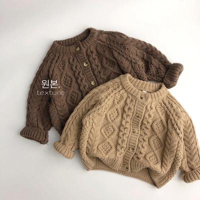 2023 Childrens Knitted Cardigan Sweater Spring and Autumn Cotton Knitted Cardigan for Kids Boys Girls Outerwear Casual Coat