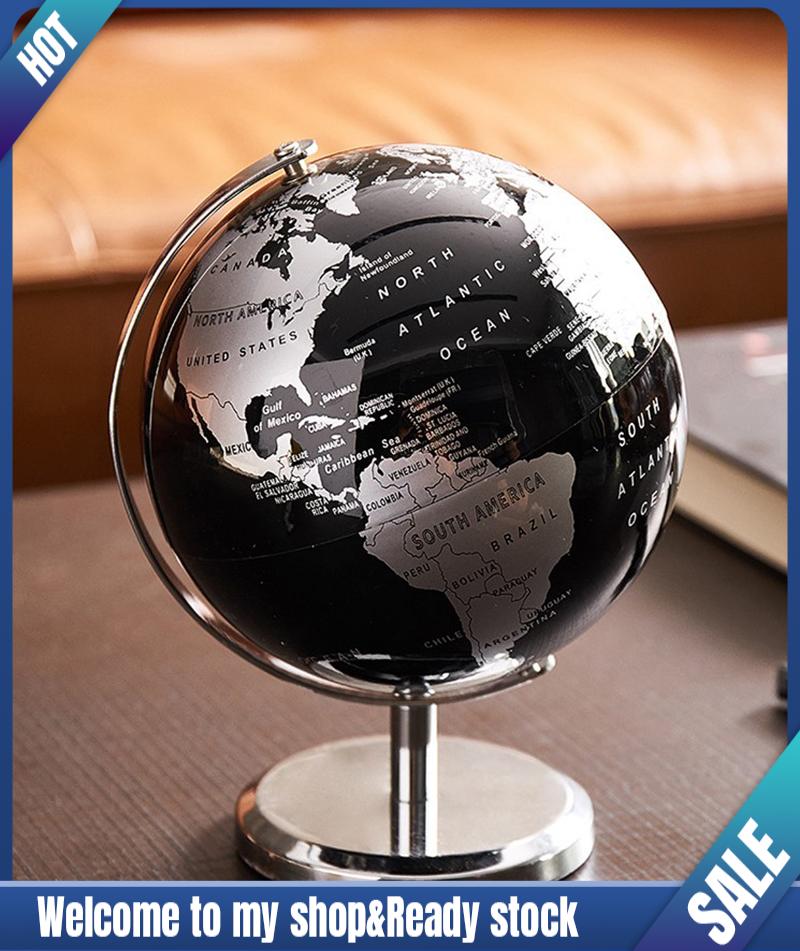 Globe Map Mini Earth World Plastic Stand Vintage Desktop Home Decoration Gifts 