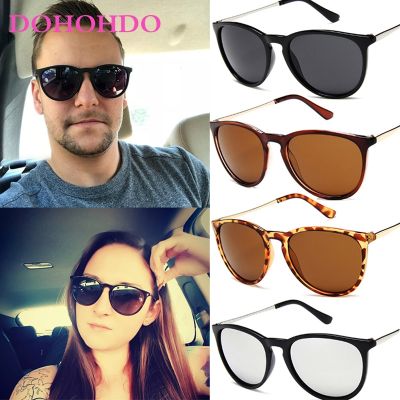 DOHOHDO Vintage Retro Mirror Sunglasses Women Brand Designer Cat Eye Sun Glasses Leopard Protection Mirrored Zonnebril Dames