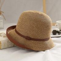 [PTAH] Summer Straw Sun Hat Women Roll-up Straw Foldable Beach Cap Breathable UV Sun Protection Hats Shipping Casual Adjustable