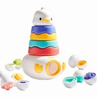 Baby Stacking Montessori Sensory Toys Color Shape Sorting Matching Puzzle Games Fine Motor Skills Learning Educational Toys
