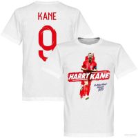 New England World Cup Fans T-shirt Kane White Short Sleeve Round Neck Size A