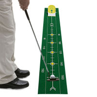 Portable Roll Up Accurate Golf Club Putt Trainer Putting Green Mat Simulator Indoor Outdoor Training Aid Equipment