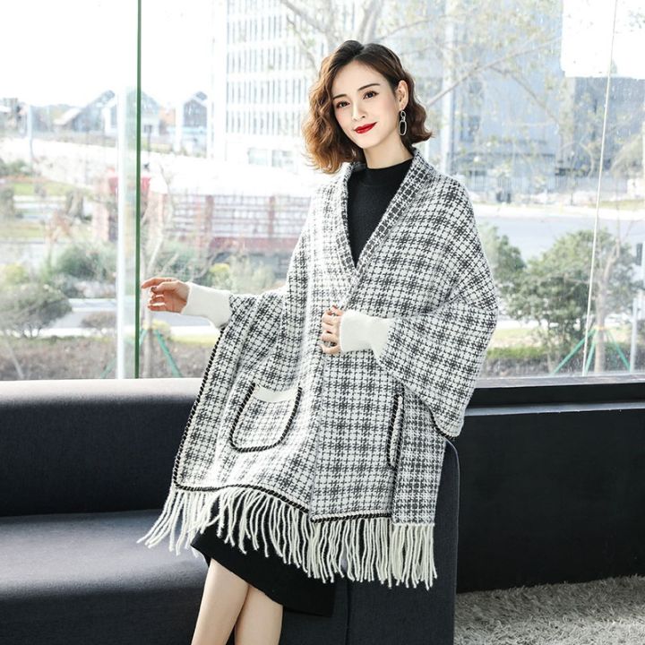 hot-sell-new-winter-scarf-shawl-fringed-with-sleeve-imitated-mink-thick-wool-cloak-red-cheongsam-wedding-with-a-female