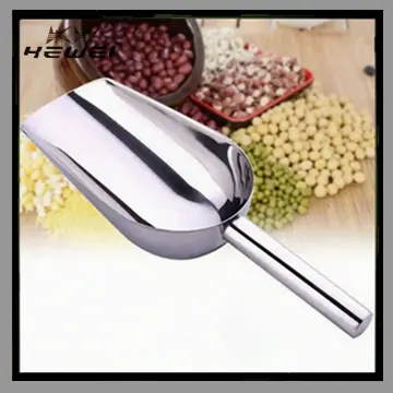 1pc Stainless Steel Ice Scoop Scoops for Canister Flour Scoop Popcorn  Scooper