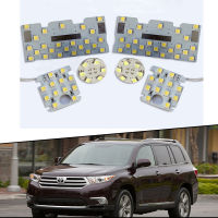 สำหรับ Toyota Highlander Kluger ภายในไฟโดมแผนที่หลังคา LED โคมไฟอ่านหนังสือ Trunk โคมไฟ5050 Smd 6500K Bright แผง