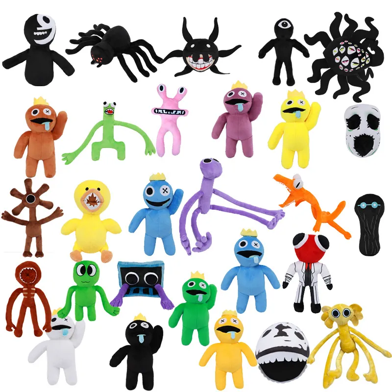 23cm Rainbow Friends Baby Plush Toys Cute Blue Monster Cartoon