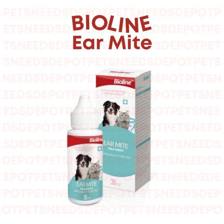 Bioline Ear Mite Treatment for Dogs and Cats 30ml Lazada PH