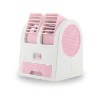 ✪ ร้าน VVV เดสก์ท็อประบายความร้อนด้วย Kipas Angin Kecil ขนาดเล็ก,USB เครื่องปรับอากาศไร้ใบคู่ใหม่