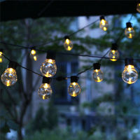 ZZOOI Led Globe Fairy String Lights Christmas Garland Street Wedding Bulb EU/US/Solar Lamp Outdoor for Party Holiday Garden Patio DIY