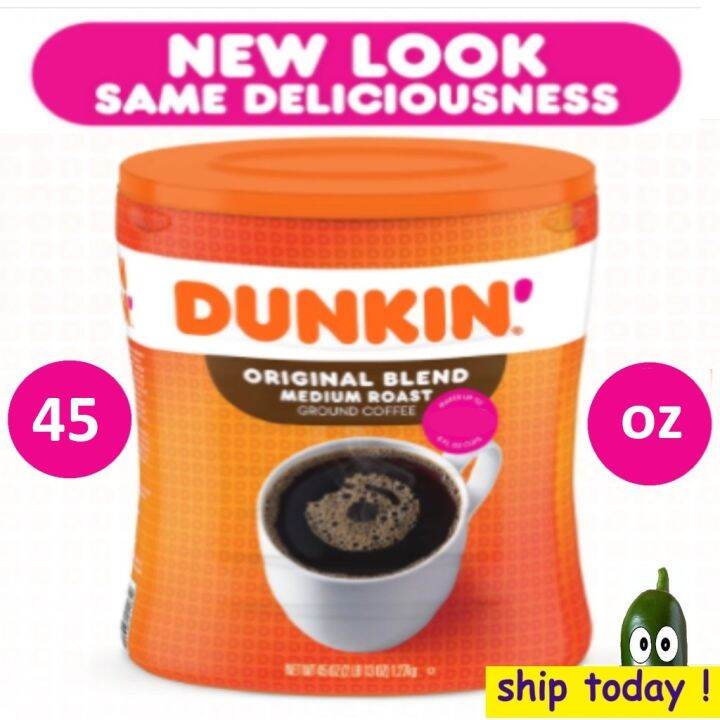 Dunkin' Donuts Original Blend Ground Coffee Dunkin Medium Roast 45 oz