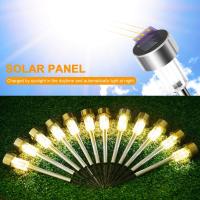 Set of 12LED Solar Garden Lights Outdoor Powered Lamp Lantern Waterproof Landscape Lighting Pathway Patio Yard Lawn Decoration