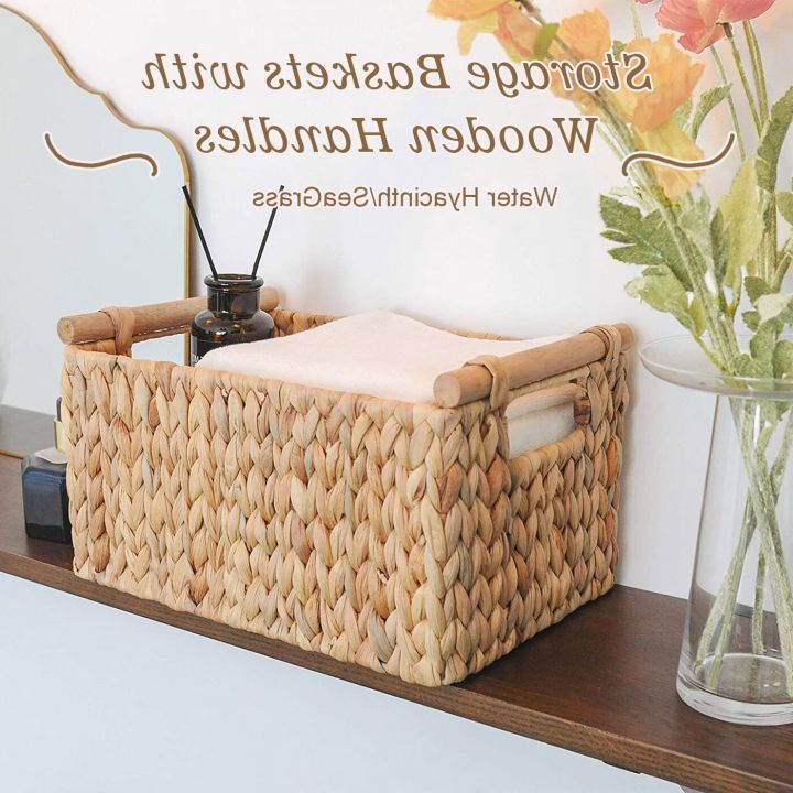 bathroom-accessories-storage-baskets-water-hyacinth-cosmetic-makeup-wicker-wooden-handles-hand-woven-kitchen-organizer