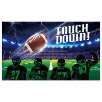 Football Party Decoration Supplies, Fabric Football Scene for Touch Football Down Party Supplies