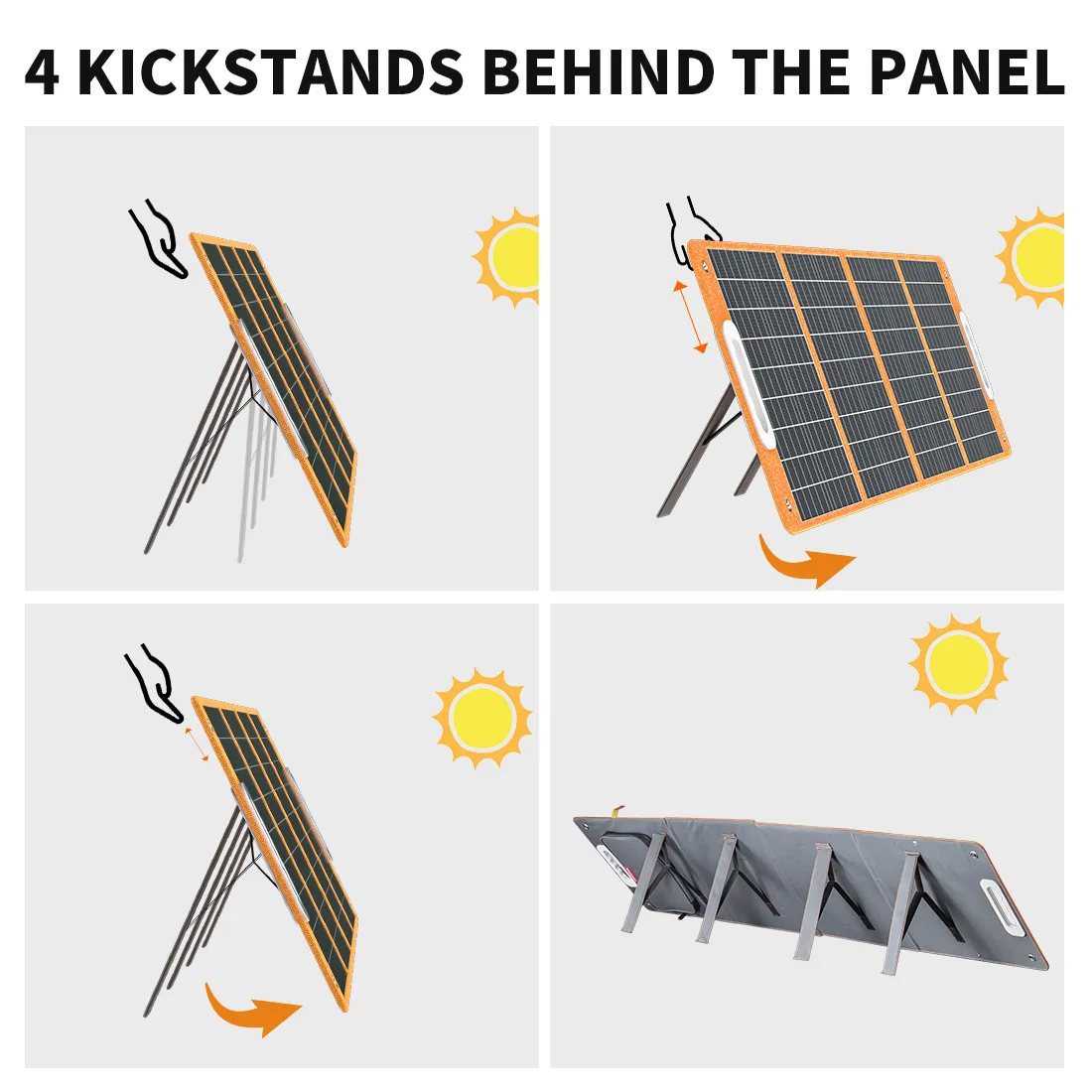 Panel solar portátil plegable de 100W/18V FLASHFISH Modelo TSP100 - Promart