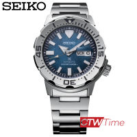 Seiko Prospex Monster "Save The Ocean" SPECIAL EDITION Antarctica  นาฬิกาข้อมือผู้ชาย สายสแตนเลส รุ่น SRPH75K1 / SRPH75K (เพนกวิน กลางคืน)