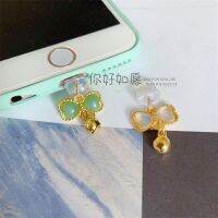 ใหม่โบว์หยกระฆังฝุ่นปลั๊ก Apple Android ศัพท์มือถือสากลจี้