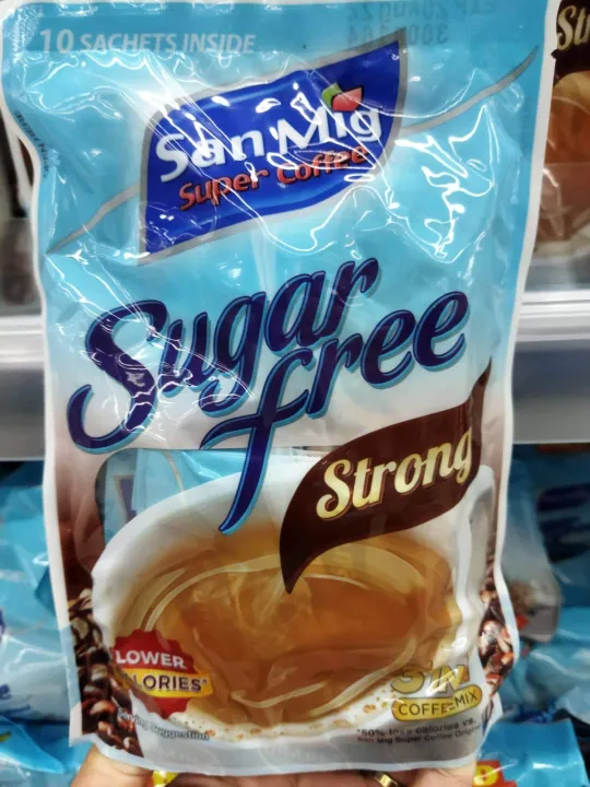 SUGARFREE, SAN MIG COFFEE STRONG , 3in1 coffee mix, lower calories (10