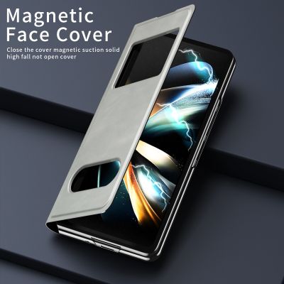 For Samsung Galaxy Z Fold 4 Case Magnet Flip protective jacket For Galaxy Z Fold 4 Mobile phone holster