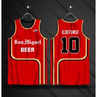 PBA RETRO JERSEY | SAN MIGUEL BEERMEN JERSEY DANNY ILDEFONSO #10 | HONTIVEROS #7  | FULL SUBLIMATION