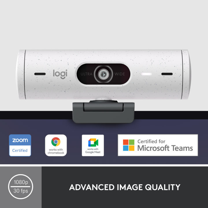 logitech-brio-500-full-hd-1080p-webcam-กล้องเว็ปแคม-พร้อมการแก้ไขสภาพแสง-การวางกรอบอัตโนมัติ-และ-show-mode