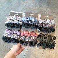 [A innovation] 3ชิ้น SetScrunchies ผ้าไหมซาติน Scrunchies แพ็คผมหางม้า HolderBand แข็ง Stings ง่าย