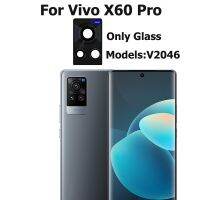 2ชิ้นสำหรับ Vivo X60 Pro กล้องหลังกระจกกล้องมองหลังพร้อมชิ้นส่วนซ่อมสติกเกอร์