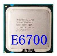 Pentium Dual Core E6700 3.2Ghz 2M 1066 Dual Core Deskprocessors เต้ารับซีพียู Lga 775 Pin Computer รับประกันตลอดอายุการใช้งาน