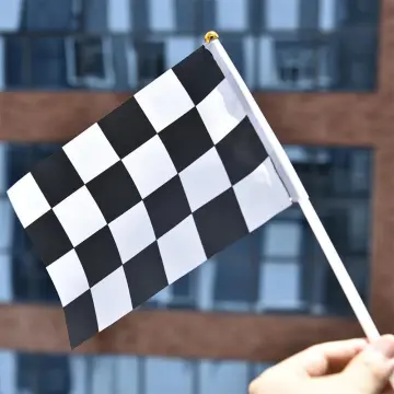 Checkered F1 Flag Auto Racing 90x150cm Polyester Black White Chequered  Printed Decorative Sport Flags and Banners
