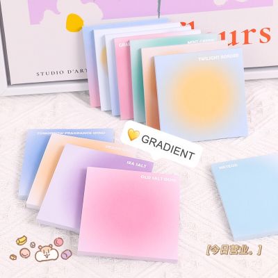 50 sheets Gradient Color N times Note Sticker Adhesive Memo it School Stationery