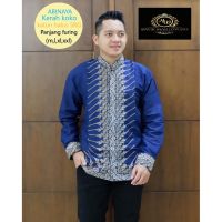 Abinaya Collar KOKO Mens Batik Shirt Long Sleeve Fine Cotton Martowiro FULL FURING