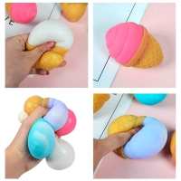 12Pcs Ice Cream Squeeze Ball ของเล่นที่มีสีสันความเครียด Relive Balls Sensory ของเล่น Hand Fidget ของเล่น Stings Ball สำหรับเด็กผู้ใหญ่