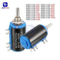 ┋ WXD3-13-2W Wirewound Potentiometer Resistance 100R 470R 1K 4.7K 6.8K 10K 22K 47K 100KΩ Ohm 10 Turns Linear Rotary Potentiometer