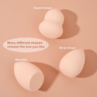 Shiny B&amp;S【Ready Stock】 1pcs Makeup Sponge Cosmetic Puff Beauty Egg Blending Foundation Cosmetic Super soft Sponge Water Drop Gourd Bevel Sponge Shape Wet And Dry Sponge makeup tools