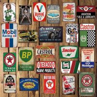 Celestineor Motor Oil Man Cave BP Garage ป้ายดีบุกวินเทจบาร์ Retro Wall โปสเตอร์ Paitning Shabby Chic Home Decor LT-1746