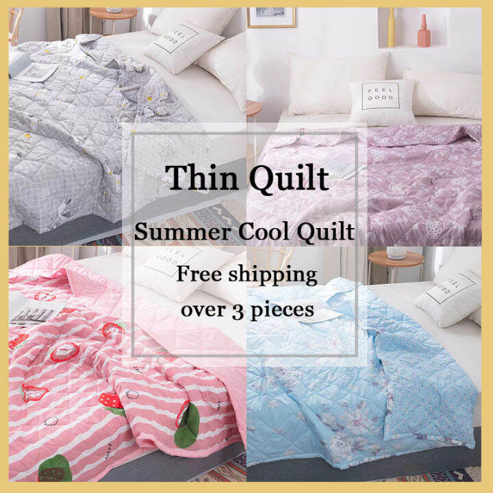 Thin Quilt Summer Polyester Fiber Summer Cool Quilt Cotton Soft Air
