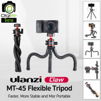 Ulanzi Tripod MT-45 Claw Flexible พร้อมหัวบอล , Gorillapod, Vlog , Live Streaming ถ่ายภาพ ถ่ายวิดีโอ ขาตั้งปลาหมึก